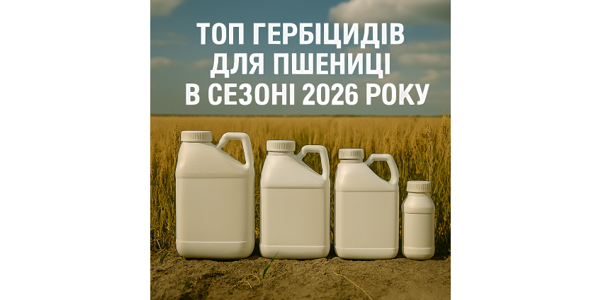 Топ гербіцидів для пшениці в сезоні 2026 року Топ гербіцидів для пшениці в сезоні 2026 року